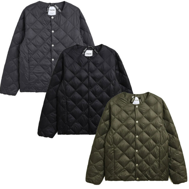 タイオン TAION CITY LINE シティ クルーネック ダウンジャケット UNISEX