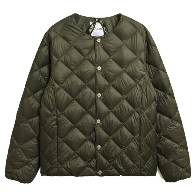 タイオン TAION CITY LINE シティ クルーネック ダウンジャケット UNISEX