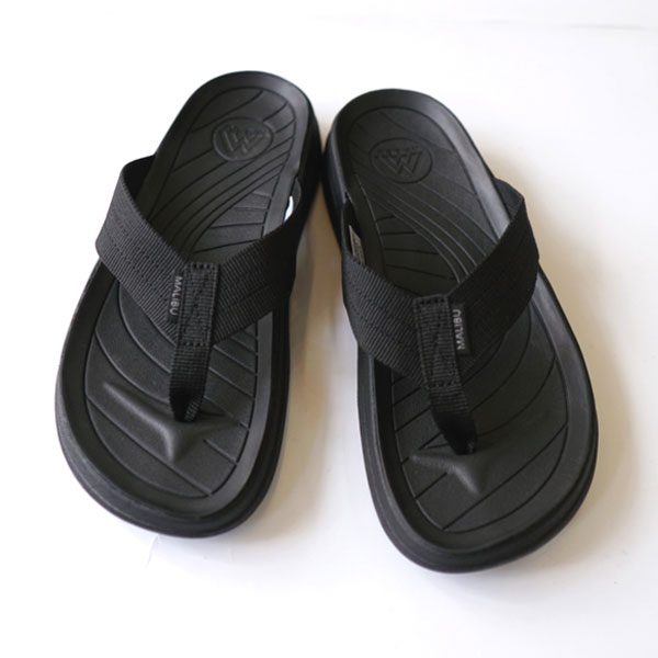 マリブサンダル MALIBU SANDALS SURFRIDER POLYESTER Black/Black