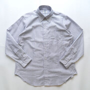 ブルーウォーター BLUE WATER ボタンダウン オックスフォードストライプシャツ オウンメイク White/Navy