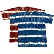 ダブルワークス DUBBLE WORKS 丸胴天竺 タイダイ Tシャツ Fallen Cotton Tie-Dye Border Mid Weight S/S