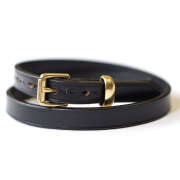 ヘラルディックベルト HERALDIC BELTS ブライドルレザーベルト 3/4 INCH BRIDLE LEATHER SLIM BELT BLACK