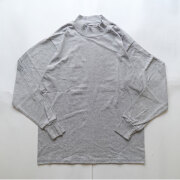 ライフウェア LIFEWEAR 5.5oz プレシュリンク コットン モックネック L/S Tシャツ Gray