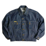 プリズンブルース PRISON BLUES  デニムウエスタンジャケット リジッドブルー トラッカー ジャケットDenim Rinced Blue