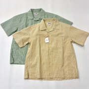 セロ SERO  Short Sleeve Open Collar Shirt ショートスリーブオープンカラーシャツ Seersucker シアサッカー