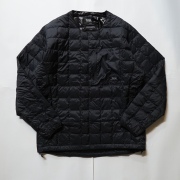 タイオン TAION MOUNTAIN LINE マウンテン クルーネック ライトダウンジャケット UNISEX Black