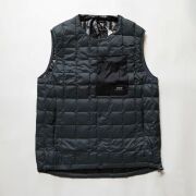 タイオン TAION MOUNTAIN LINE マウンテン クルーネック ライトダウンベスト UNISEX Gray
