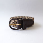 トーマスベイツ THOMAS BATES エラスティックベルト Miami Elastic Braid Belts MULTI KHAKI
