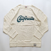 ユーエムアイ サンライズ U.M.I SUNRISE スラブプリント リブ付きロンTEE California Natural