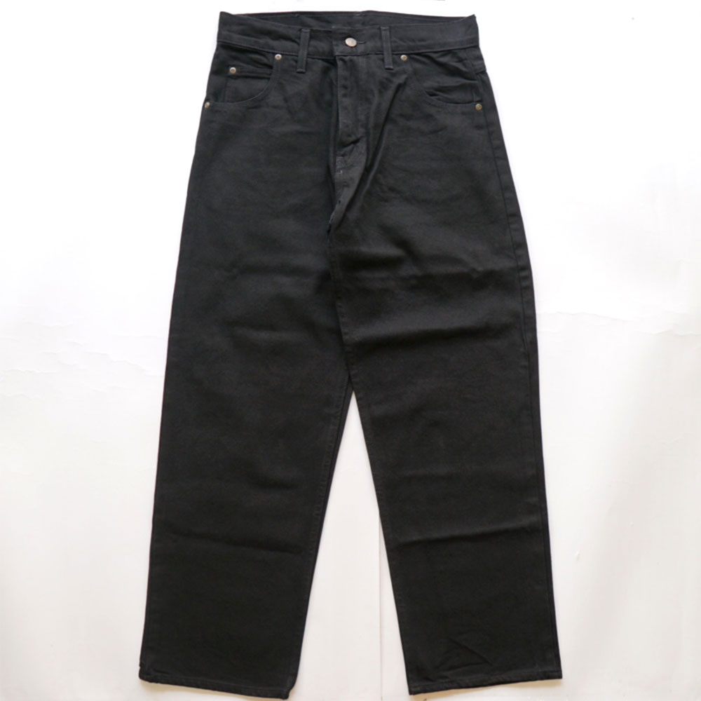 プリズンブルース PRISON BLUES リラックスフィットデニム 5P DENIM Rinced Black