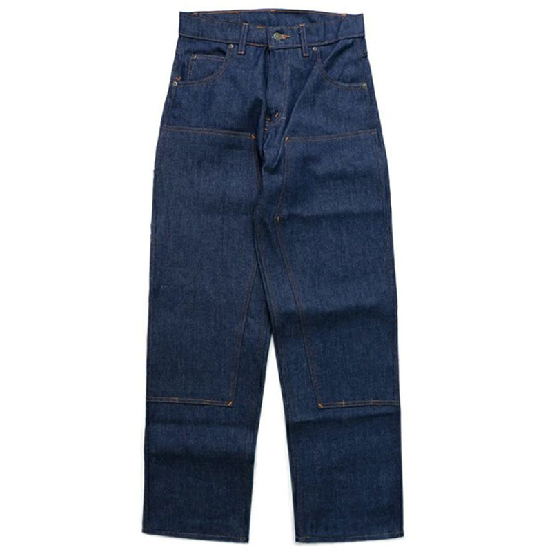 プリズンブルース PRISON BLUES ダブルニージーンズ Double Knee Jeans Rinced Blue
