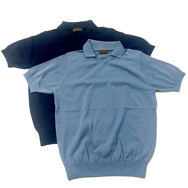 リナシェンテ Rinascente 綿ポリ スキッパーポロシャツ Orcia Washable SkipperPolo（94902A）