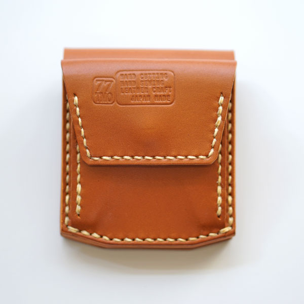 ターンミーオン TURN ME ON 3WAY (コイン・お札・カード) ハンドメイドレザーウォレット L.BROWN/CAMELステッチ