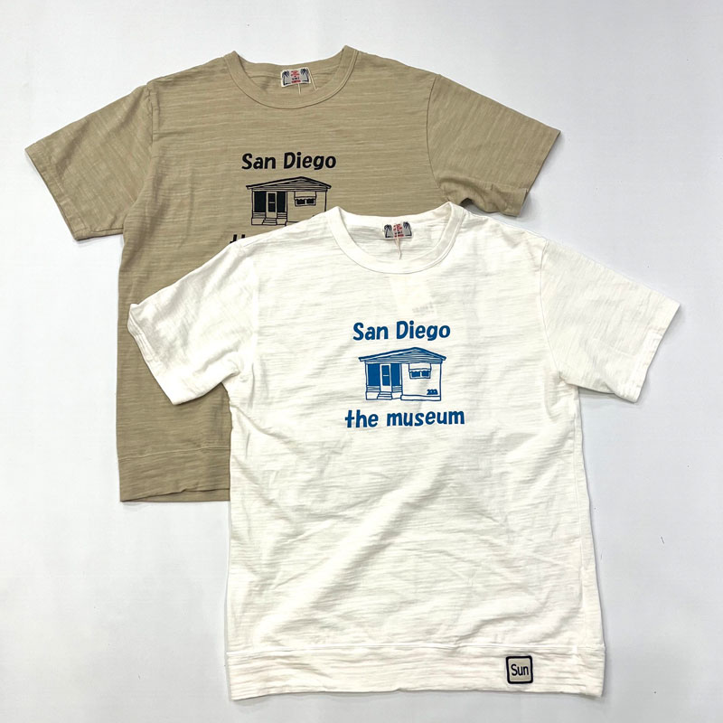 ユーエムアイ サンライズ UMI SUNRISE スラブ プリント TEE S/S T-SHIRT San diego the museum