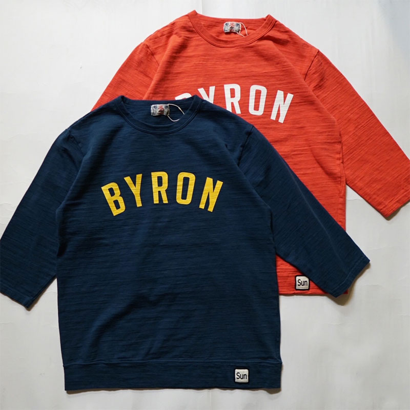 ユーエムアイ サンライズ U.M.I SUNRISE スラブプリントTEE 7分袖 PRINT T-SHIRT BYRON