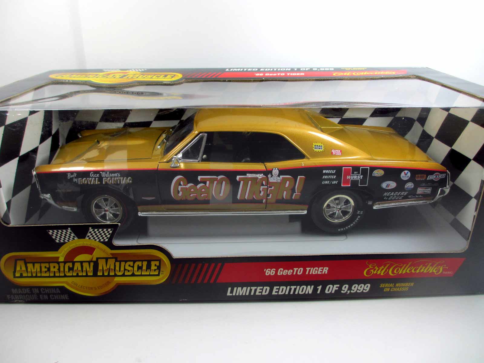 1/18  ERTL 1966　GeeTo Tiger Pontiac GTO  18-92ｂ