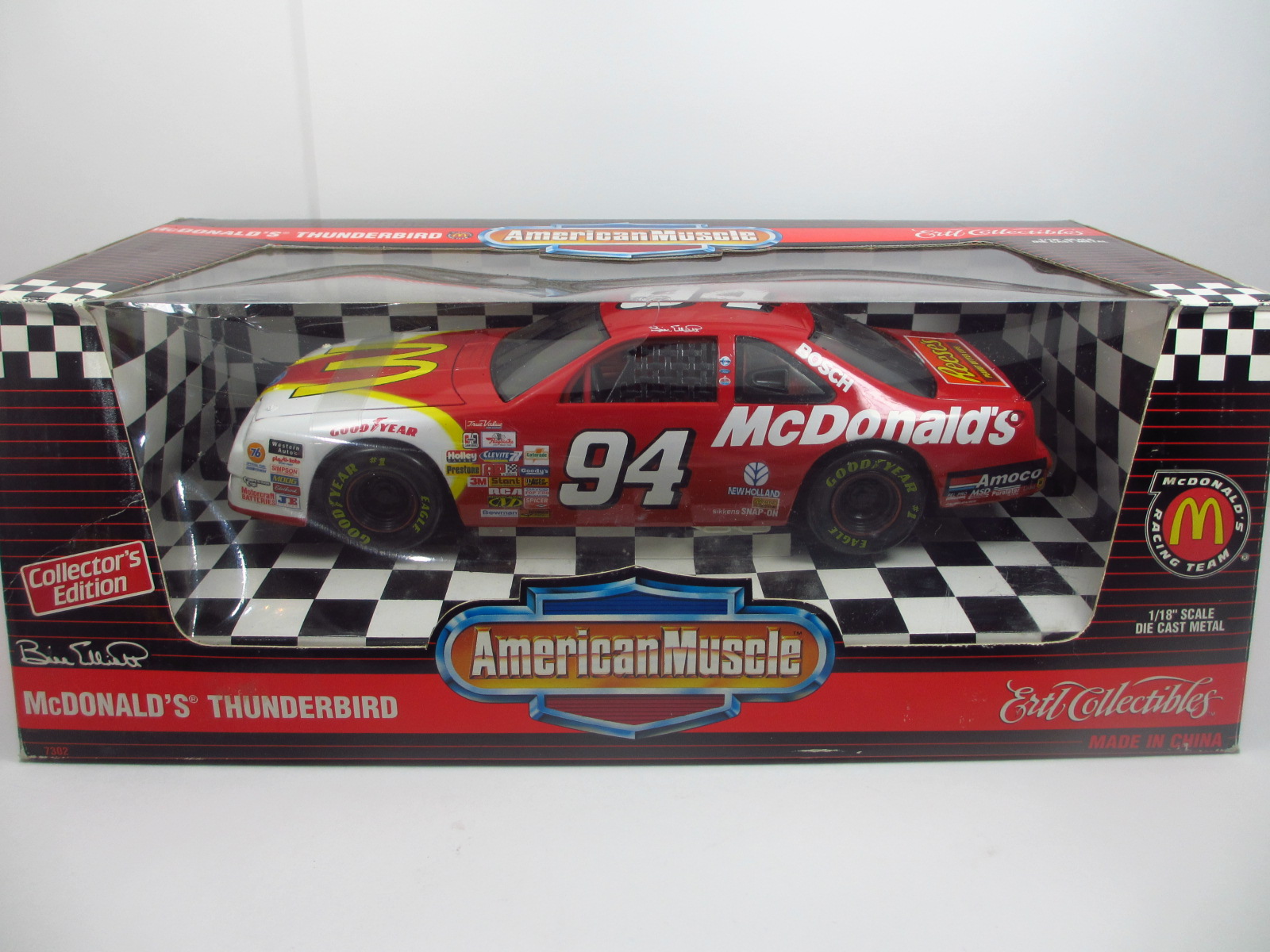 1/18 #94 BILL ELLIOTT McDONALDS　1996 FORD THUNDERBIRD　 18-109