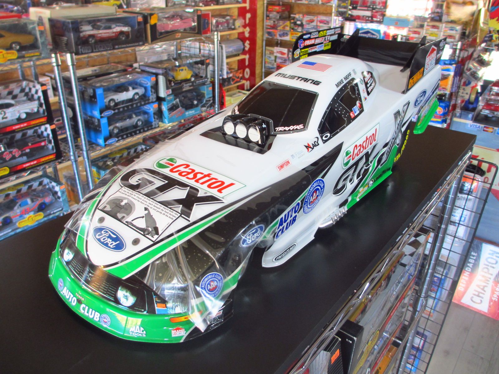 traxxas funny car motor