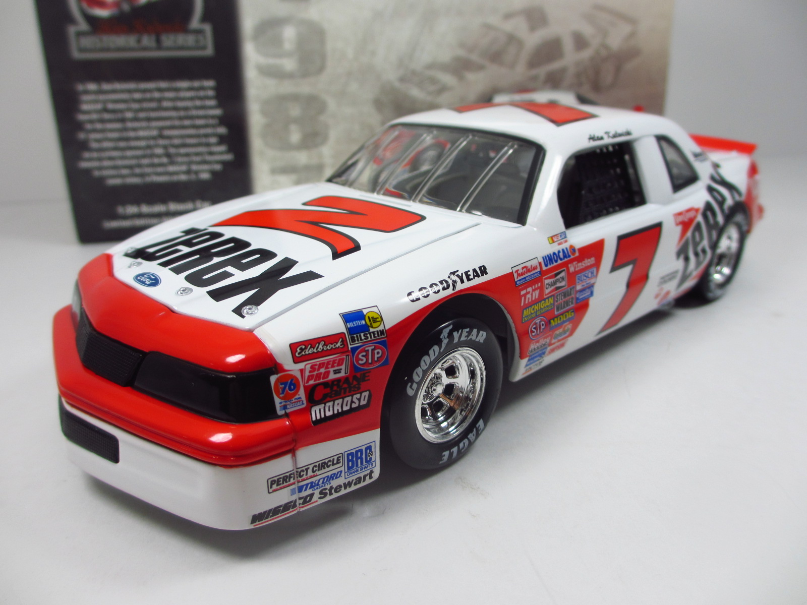 1/24 ACTION  #7 1987 ALAN KULWICKI  Ford Thunderbird   ZEREX   24-50