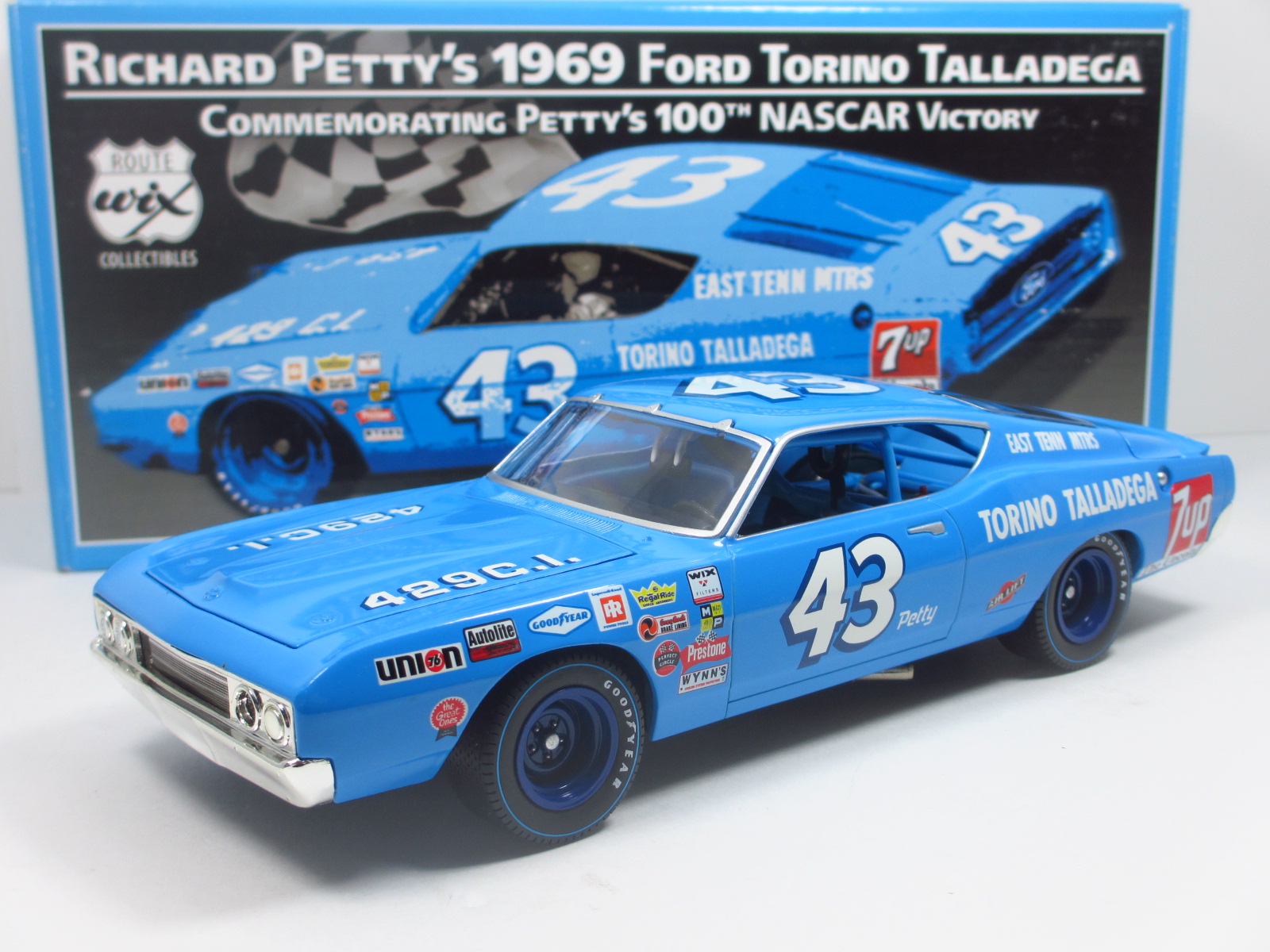 1/24   #43 RICHARD PETTY 1969 FORD TORINO TALLADEGA   24-64