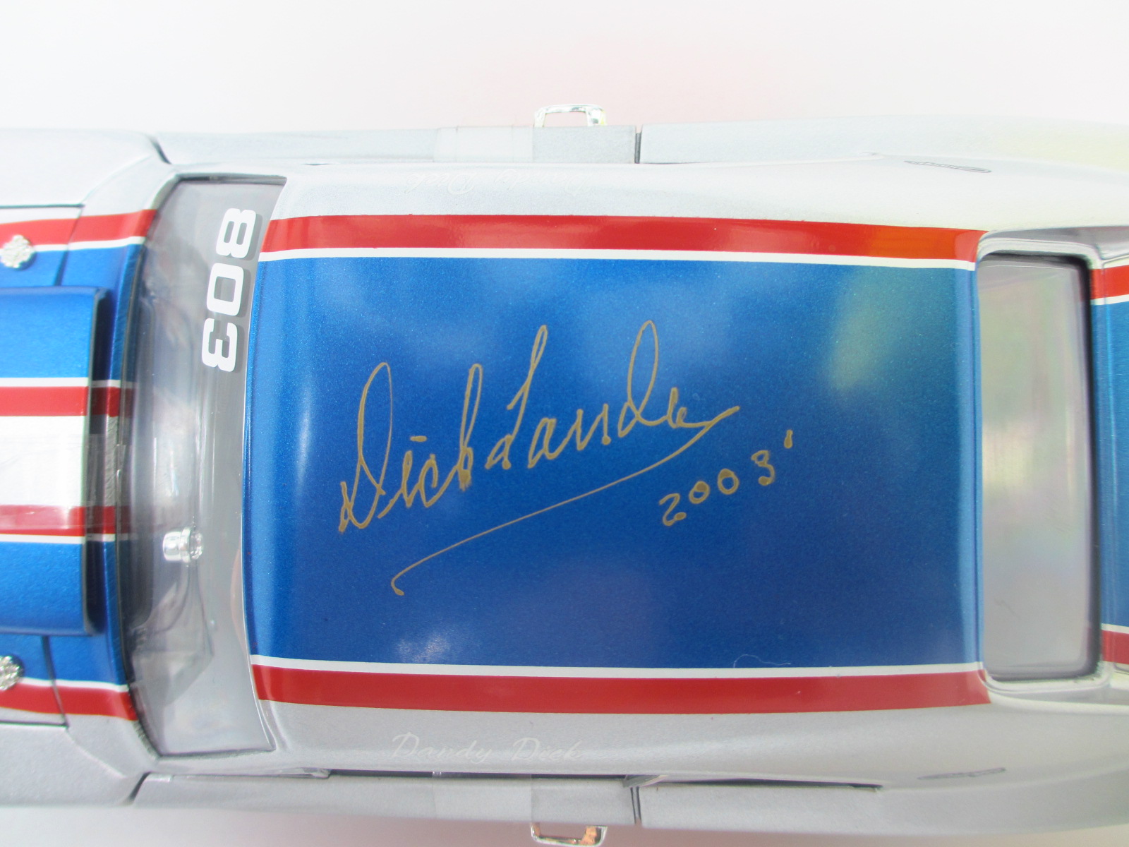 1/18   SIGNED ! ERTL　Dodge  Charger  1968　 DICK LANDY  18-129