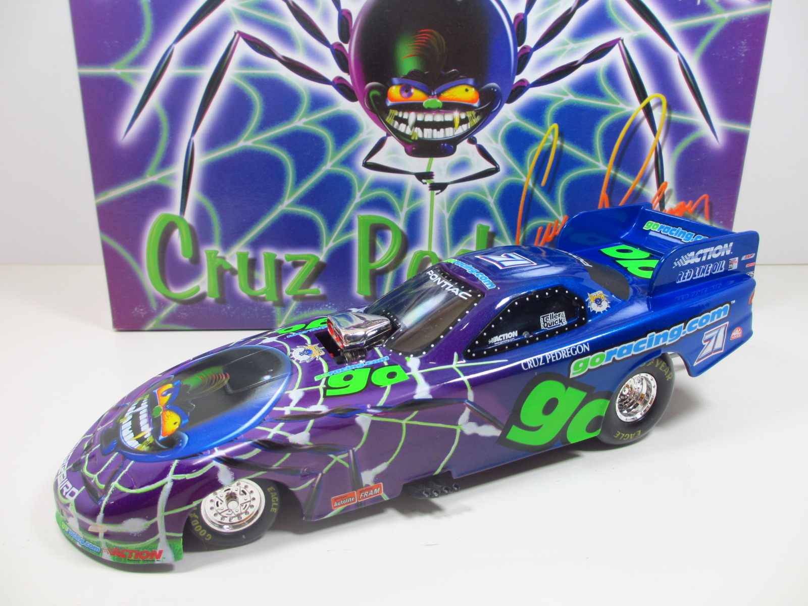 1/24 ACTION　 1999　CRUZ PEDREGON 　GORACING.COM 　Pontiac Firebird   24-100