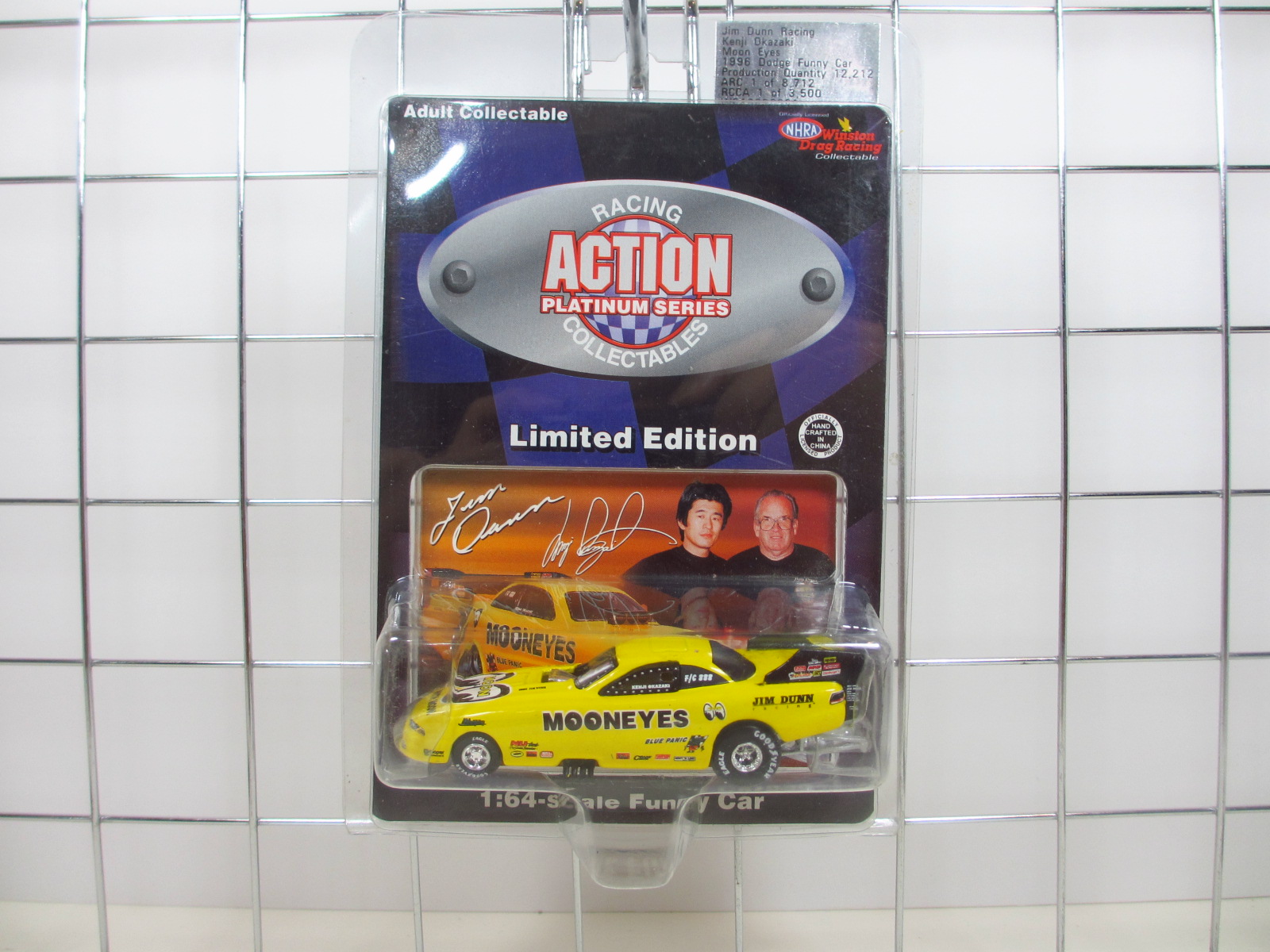 1/64　Action　1996 Kenji Okazaki 　Jim Dunn "MOONEYES"　 Dodge　Funny Car 　64-60