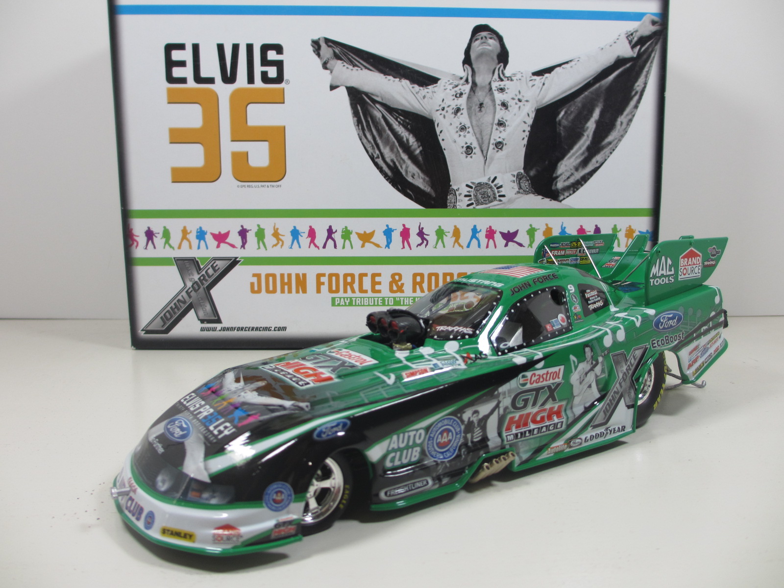 1/24 　2012　John Force /　Elvis Presley’s　エルビス　プレスリー　NHRA Mustang Funny Car　24-130