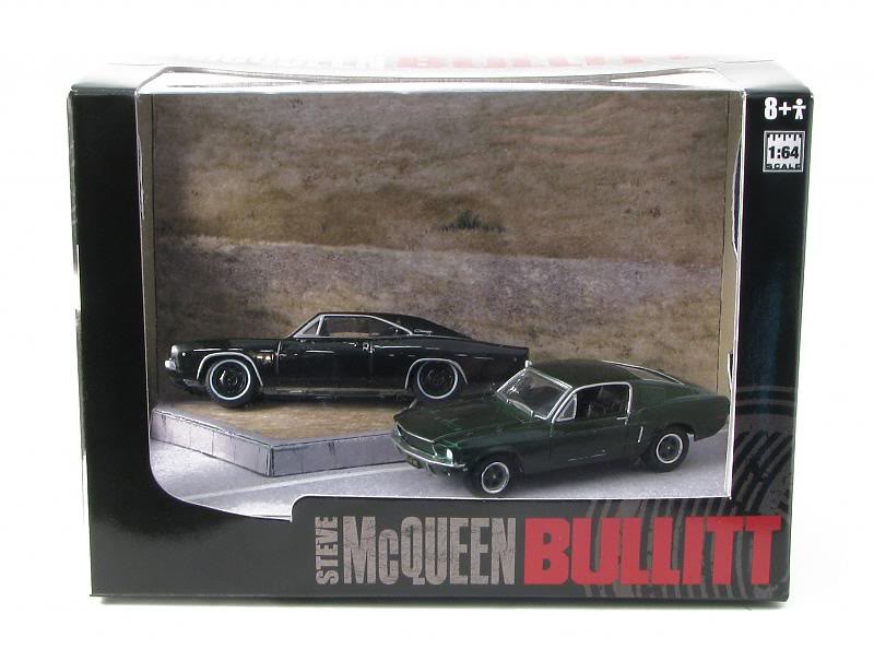 1/64　GREENLIGHT BULLIT MUSTANG　CHARGER