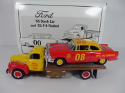 1/34 FIRST GEAR 1956 Stock Car & 1951 F6 Flatbed SHELL OIL 43-7