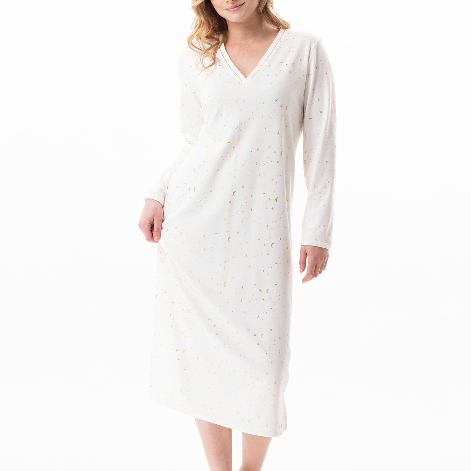 LE CHAT Luna　コットンロングナイトパジャマ　XS～3XL迄