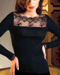 リズ シャルメル　Lise Charmel　SUBLIME EN DENTELLE　シルク混　長袖ニット
