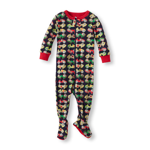 アメリカ　チルドレンズプレイス　スポーツカー　プリント　ロンパース