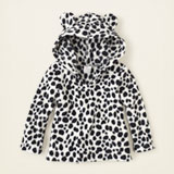 アメリカ　チルドレンズプレイス　ダルメシアン　耳付きフード　フリースプルオーバー