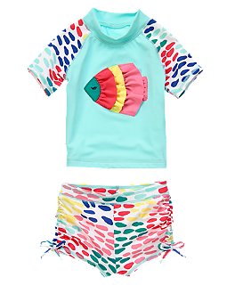 アメリカ　クレイジーエイト　フィッシュ　ラッシュガードセット