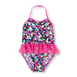 チュチュ付きワンピース水着