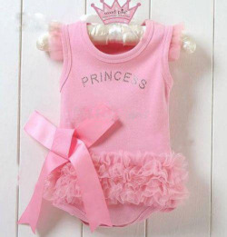 チュチュ付　ベビー　プリンセス　ロンパース