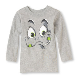 アメリカ　チルドレンズプレイス　変顔　グラフィックTシャツ/Tシャツ