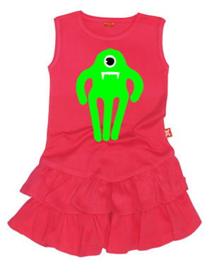 イギリス　スターダストキッズ　モンスターバンパイア　サマーワンピース　ピンク