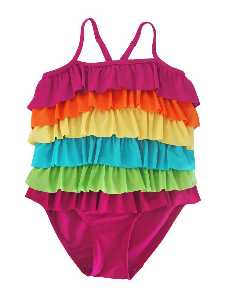 レインボー　ラッフル　ワンピース