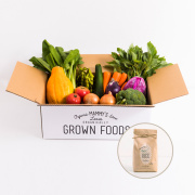 オーガニックBOX 有機野菜M＆有機栽培米2kgセット