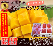 【秀品】沖縄マンゴー贈答用2kg4～5玉入り（お中元・ギフト）【送料無料】