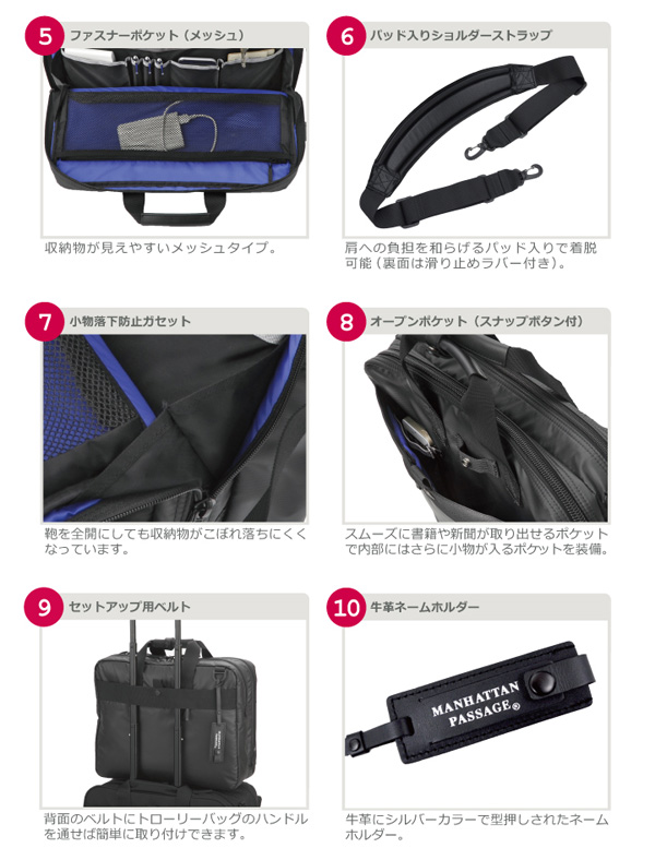 新品未使用タグ付　多収納　Manhattaner’s 2wayバッグ 楽天市場】【1年保証】 Wクーポン付き マンハッタナーズ