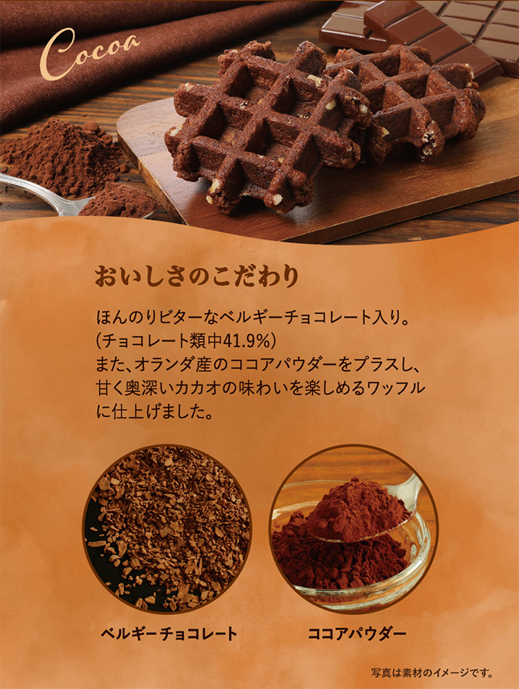 ココアワッフル 6個入り(TPF-2)
