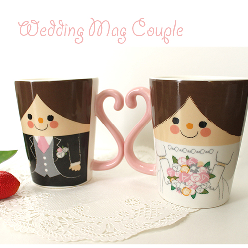 結婚祝いのプレゼントに【ウェディングマグカップル】