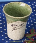 大堀相馬焼き【半谷窯】雅物（がぶつ）フリーカップ   緑