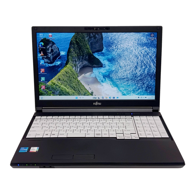 富士通 LIFEBOOK A5513 中古ノートパソコン 15.6インチ液晶 Windows11 Core i5-1235U(第12世代) メモリ16GB NVMeSSD256GB搭載 テンキー付きキーボード DVDスーパーマルチ WEBカメラ Bluetooth 無線LAN WPS Office付き FUJITSU ライフブック 中古パソコン★