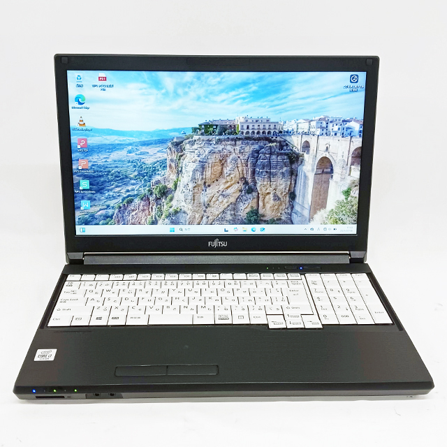 富士通 LIFEBOOK A7510 中古ノートパソコン フルHD液晶15.6型 Windows11 Core i5-10310U(第10世代) メモリ16GB SSD256GB搭載 テンキー付きキーボード DVDドライブ WEBカメラ Bluetooth 無線LAN WPS Office付き FUJITSU ライフブック 中古パソコン★