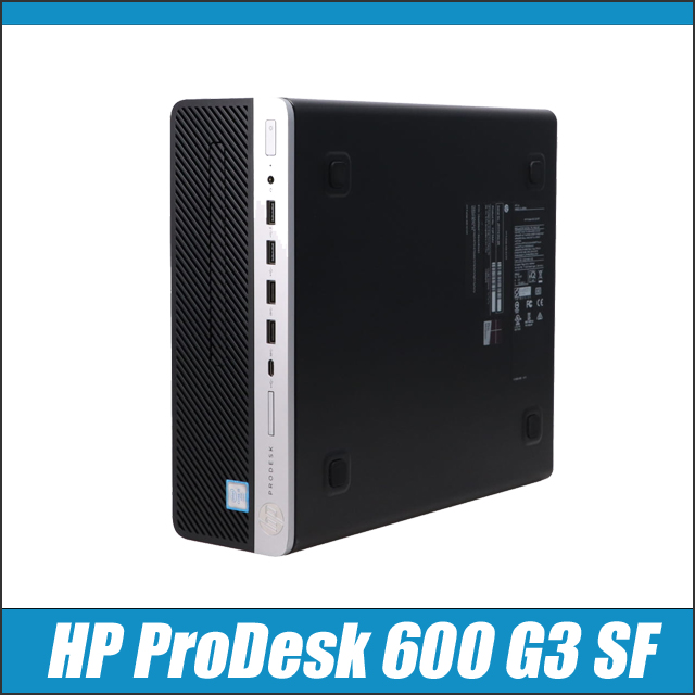 HP ProDesk 600 G3 SF 中古デスクトップパソコン 今だけグラフィックボード搭載 Windows10 or 11 メモリ8GB SSD256GB コアi3-6100 DVDドライブ WPS Office付き ヒューレット・パッカード プロデスク 中古パソコン デスクトップPC★