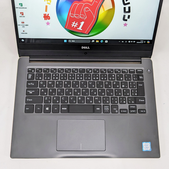 中古ノートパソコン Dell Inspiron 14-7472 現品撮影 通販 FHD液晶14型 